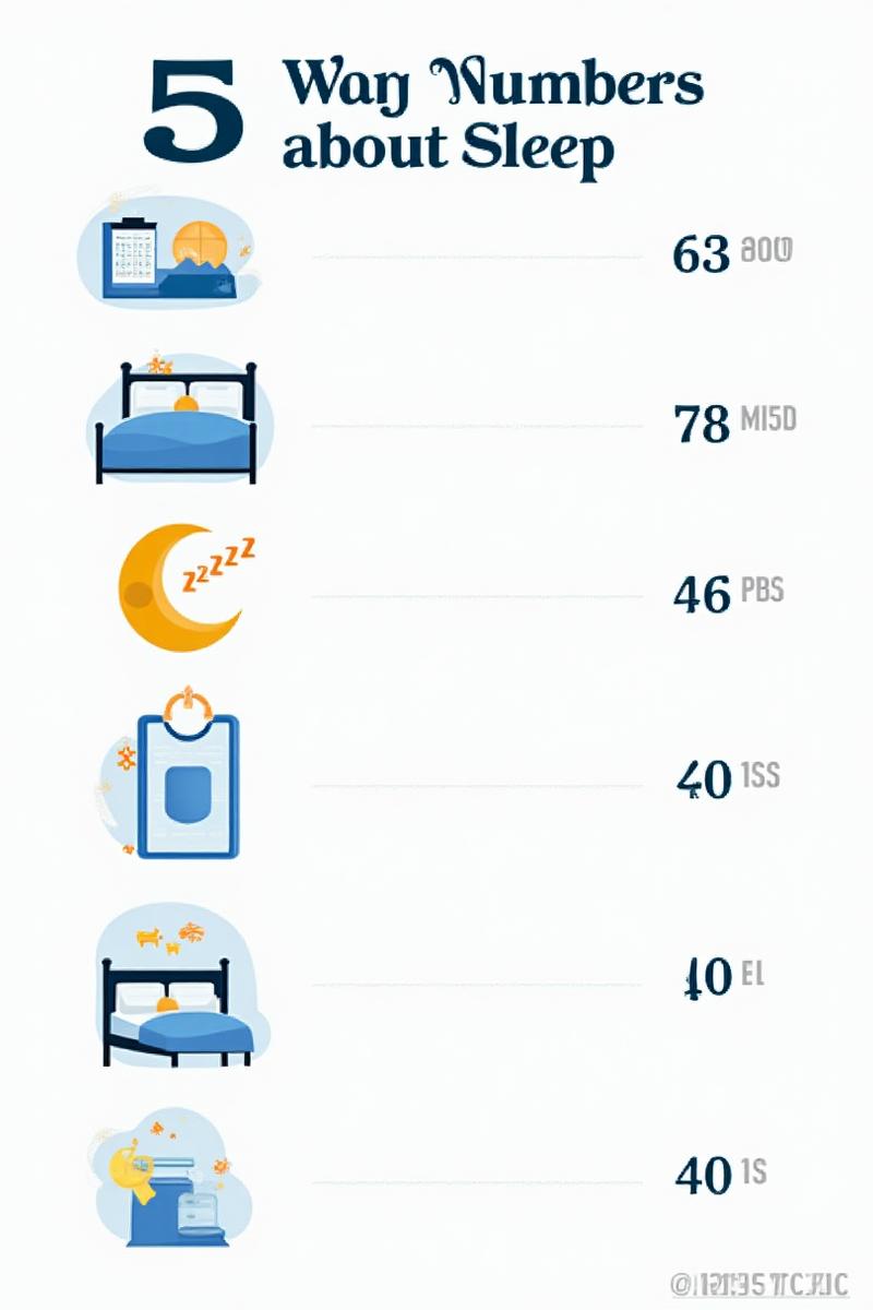 Infografica completa: 5 Numeri Chiave sul Tuo Sonno